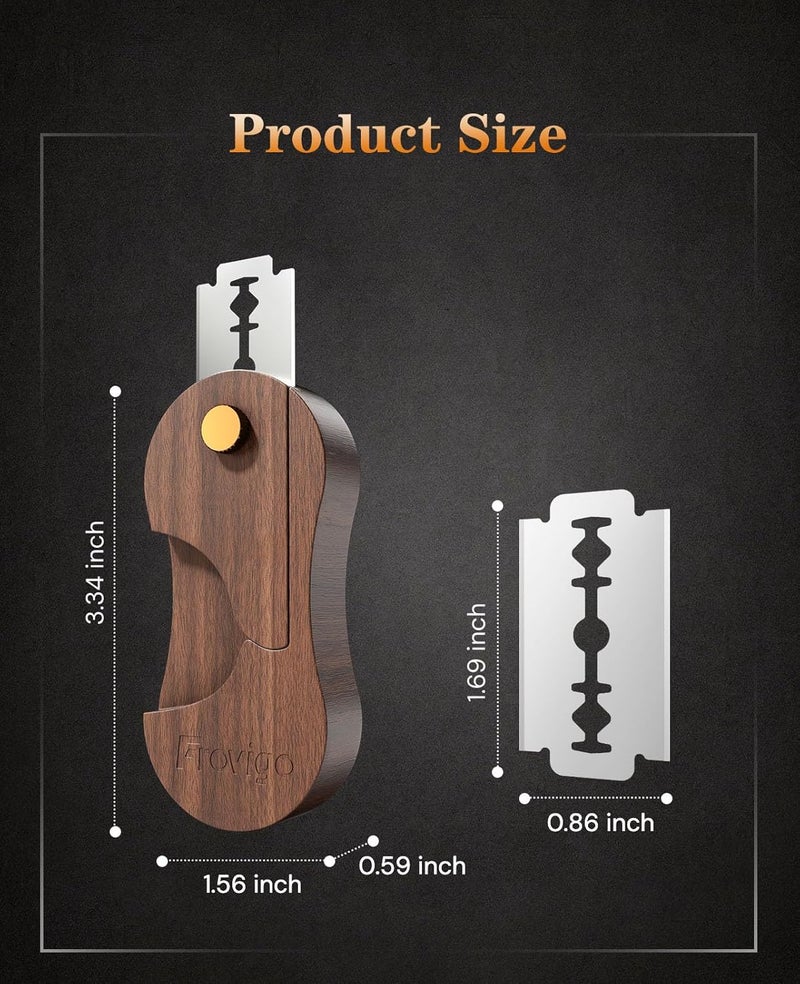 Frovigo Bread Lame, Scoring Tool for Sourdough with 5 Retractable Razor Blades, Professional Dough Scorer with Magnetic Safety Design, Bread Slashing Tool, Sourdough Knife Supplies for Baking (Walnut) - Image 2